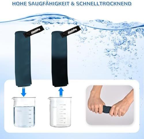 Biancheria da letto: Handtuch 3er Gross 200 100cm 2 Klein 80 40cm Microfaser – Nuovo e nell'imballaggio originale da Hundwil venduto da pak_7zvn 7