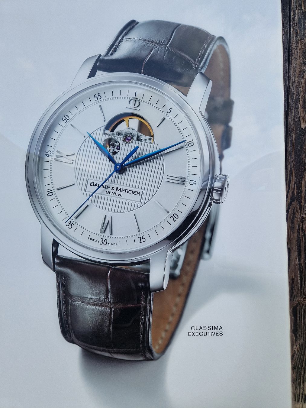 Insegne: publicité montre Baume & Mercier en plexiglas  – Usato da Renens VD venduto da vintage72 1