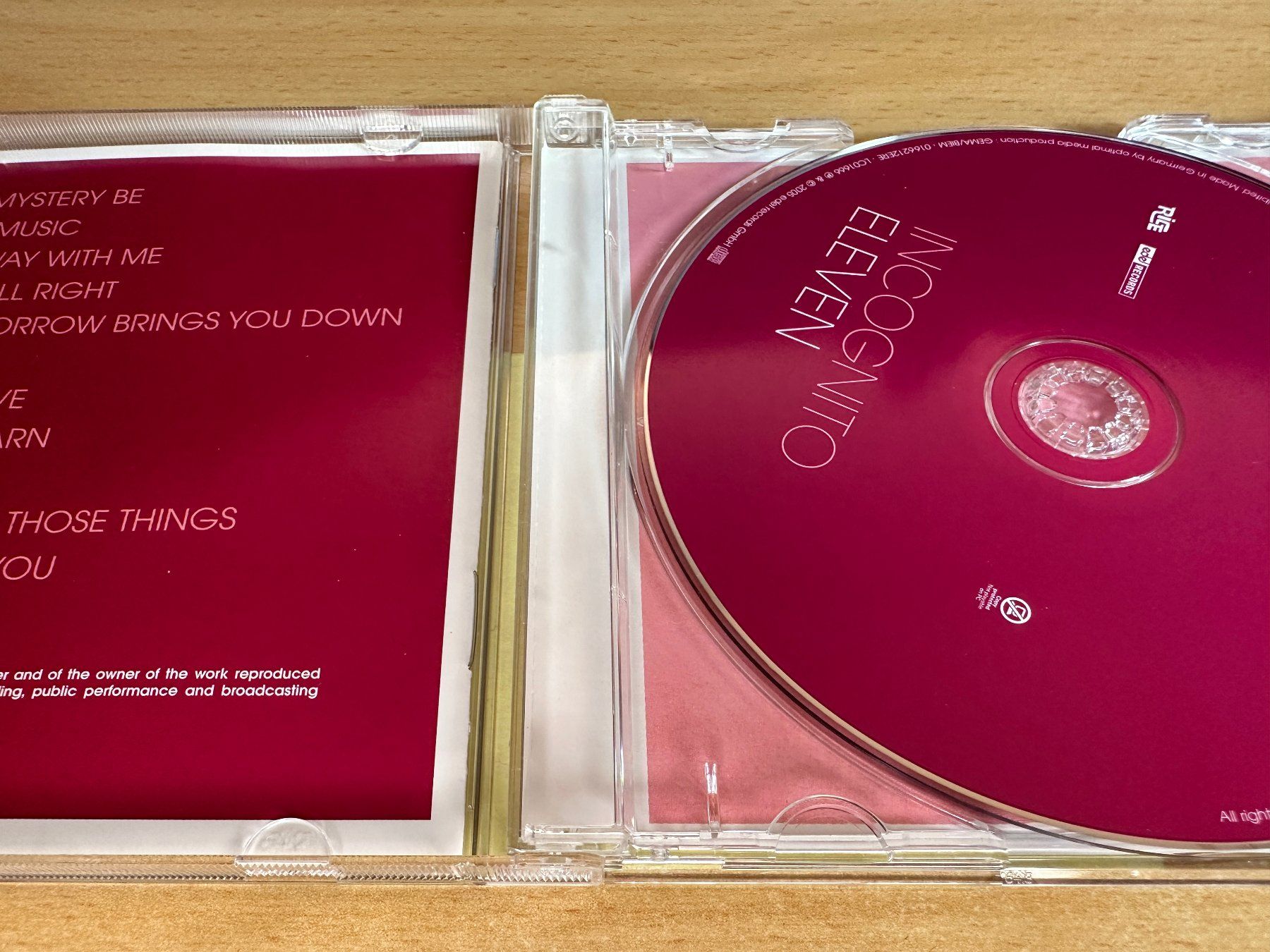 CD: Incognito – Eleven – Usato da Rikon im Tösstal venduto da Alpenmutz 2