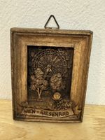 Wien Riesenrad Wandrelief Holz 10cm guter Zustand