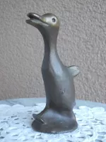 Orig.BAG TURGI Bronze Skulptur Figur Wasservogel*ENTE*Canard