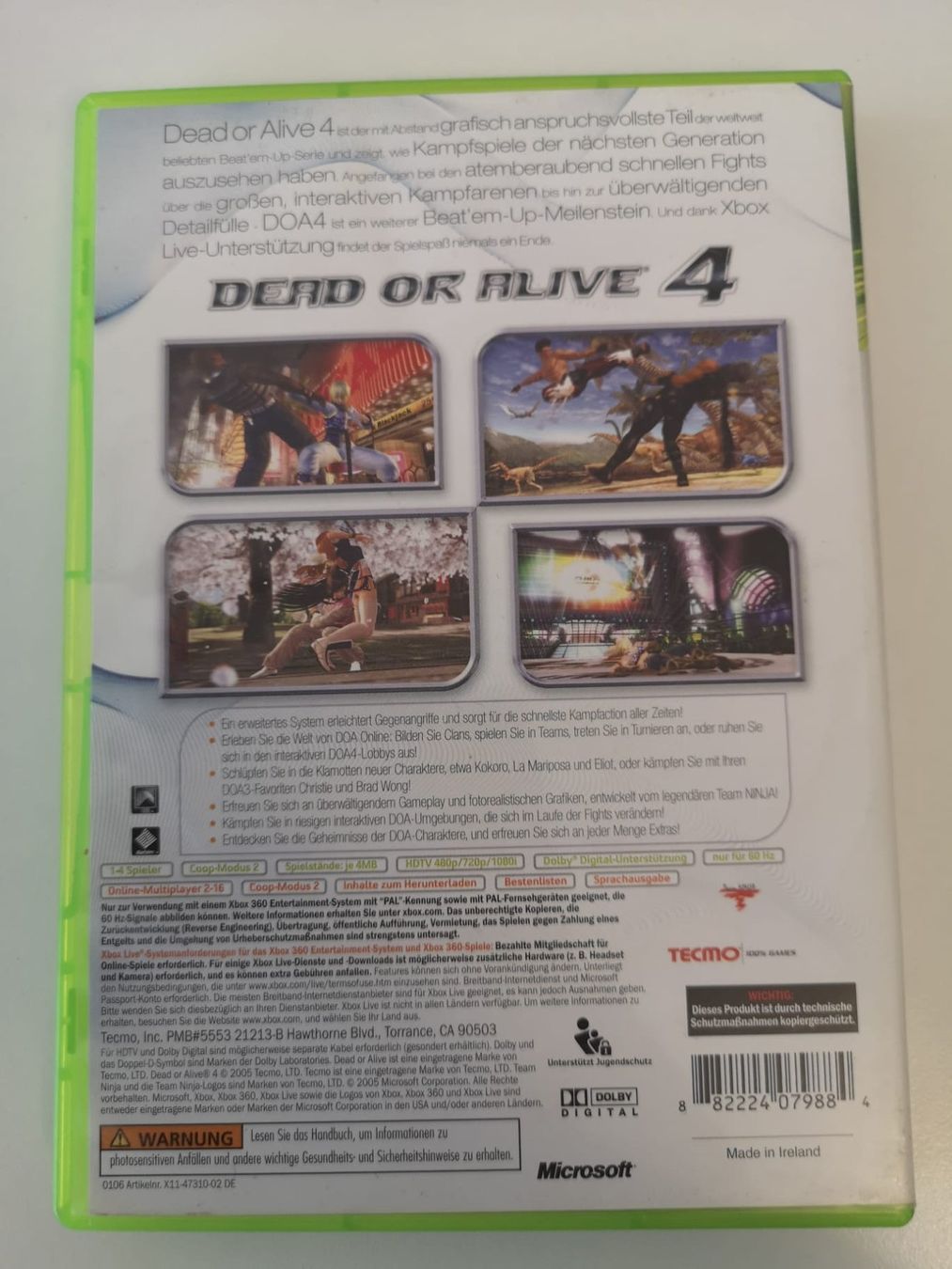 Giochi: Dead or Alive 4 (XBOX 360) – Usato da Herisau venduto da Seyashop1 2