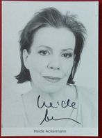 Heide Ackermann Autogramm signiert Fotopostkarte 10x15cm