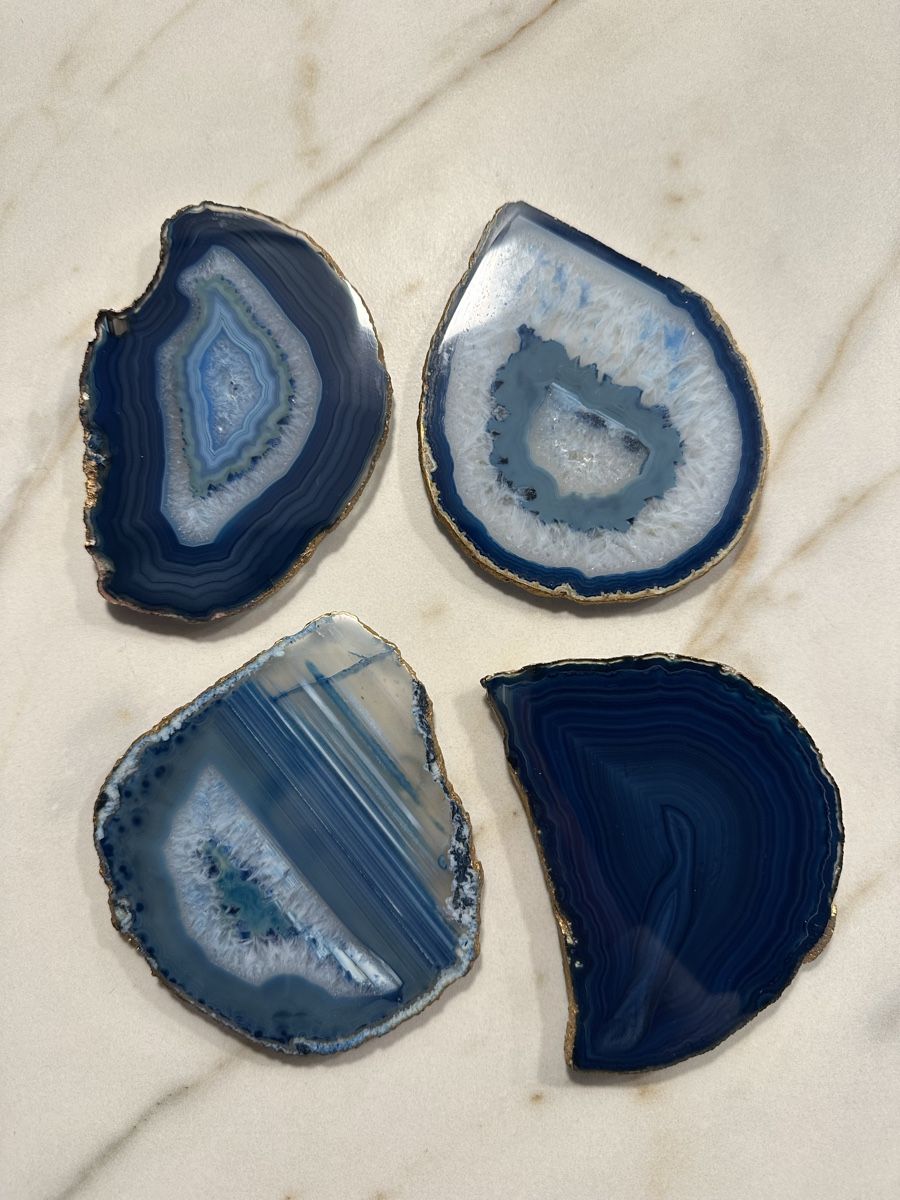 Alle Dekorationen: 4er Set Achat (Agate) Stein – Neu (gemäss Beschreibung) aus Küsnacht ZH von adr_669g