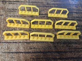 lego 6583 lot de 8 pièces Yellow Plate, Modified 1 x 6