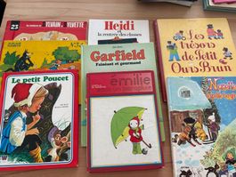 Magnifique lot de 8 livres enfant vintage : Garfield, ...