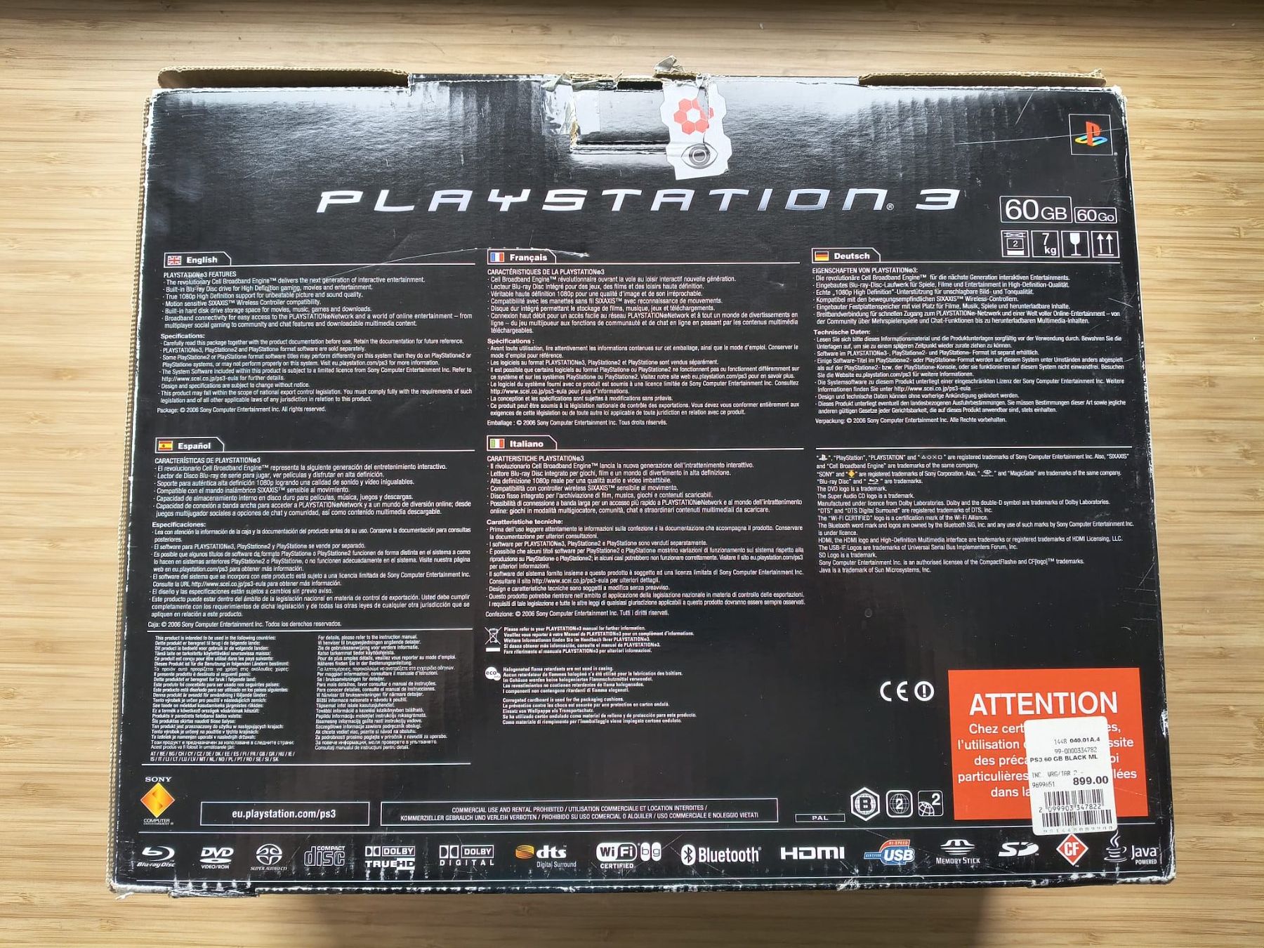 Sony Console: PlayStation 3 60GB in OVP – Usato da Riedholz venduto da ste_96cd 1