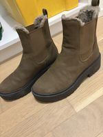 Damen-Boots mit Warmfutter, Gr. 38, Braun, Winterfest