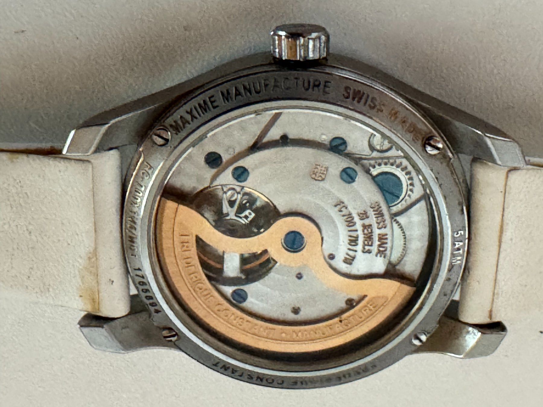 Frederique Constant Orologi: FREDERUQUE CONSTANT AUTOMATIK MIT SCHÖNER LÜNETTE – Usato da Schüpfen venduto da TOY-58 2