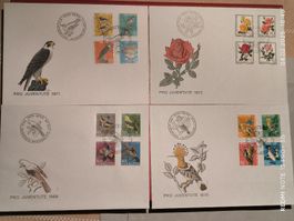 Pro Juventute FDC 1969-1972