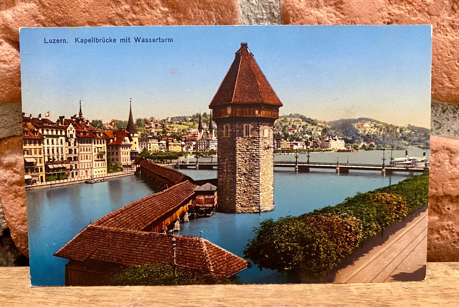 Cartoline postali: Luzern Kapellbrücke mit Wasserturm – Usato da Root venduto da ENGLAND-TREASURES