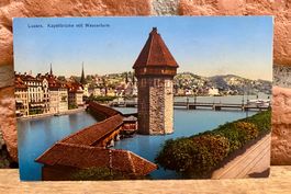Luzern Kapellbrücke mit Wasserturm