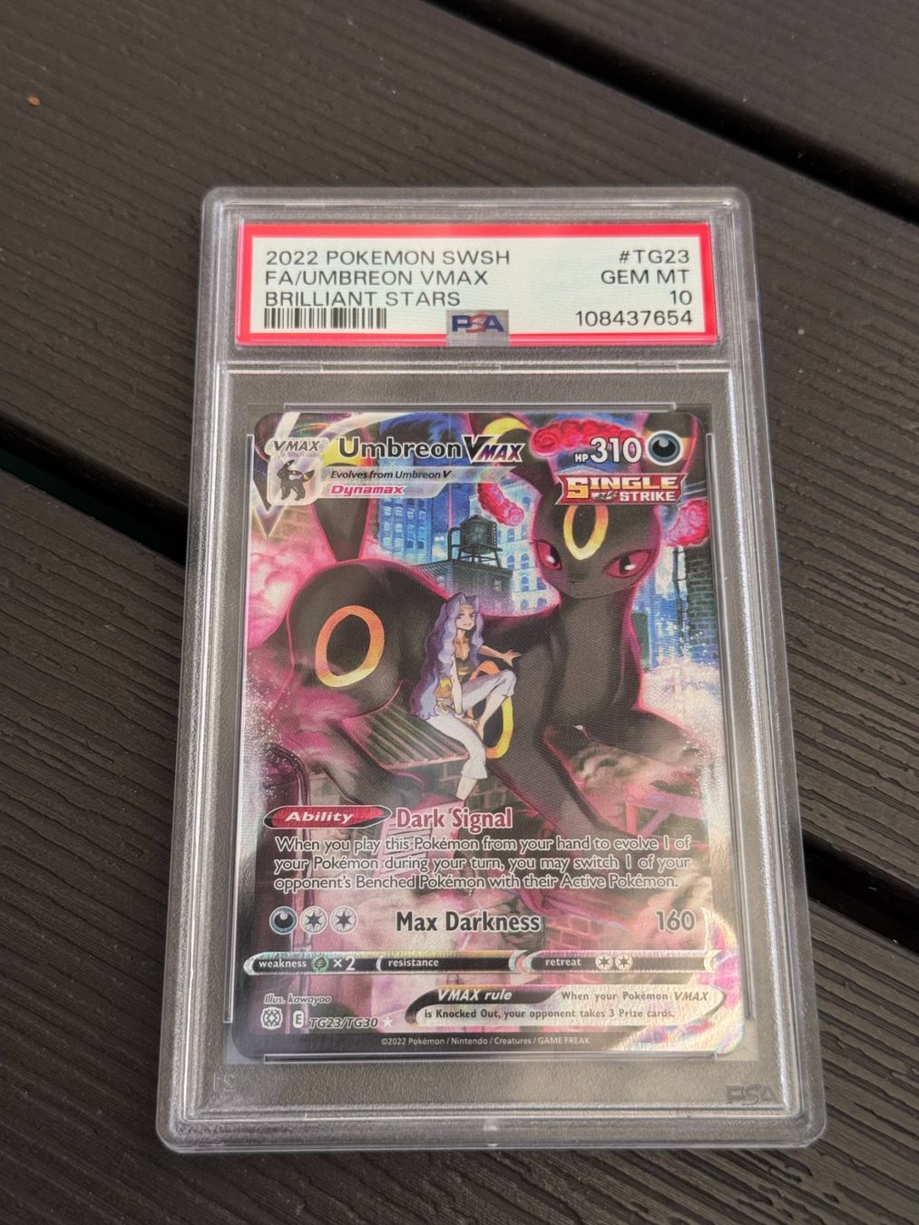 Pokémon Carte collezionabili: Umbreon VMAX TG23 JP PSA10 – Usato da Stettfurt venduto da PaperCollectorClub