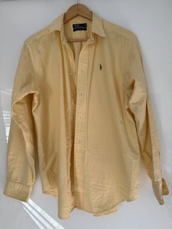 Chemise Ralph Lauren jaune manches longues 