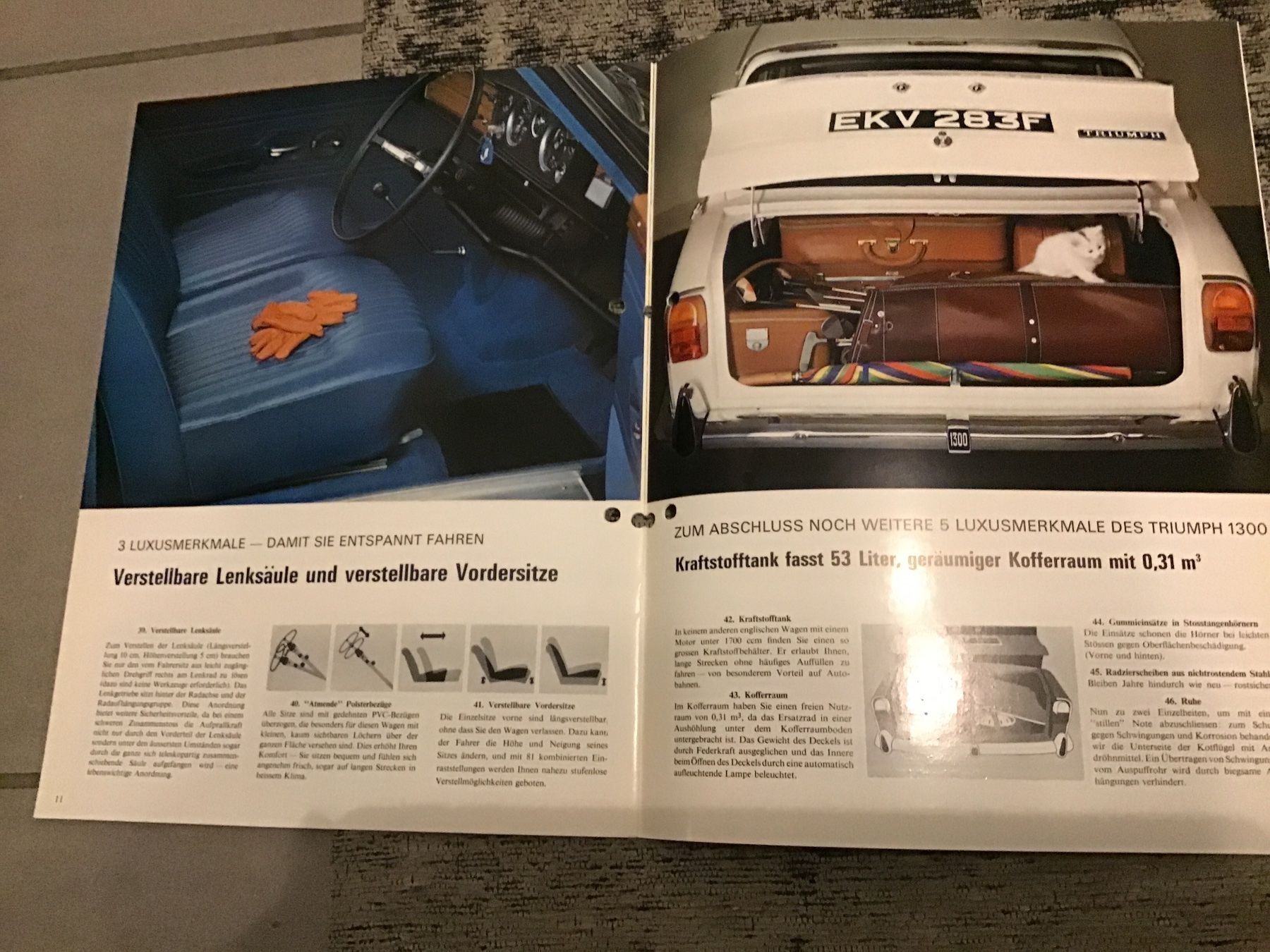 Triumph Documenti: Triumph 1300 Verkaufsprospekt 1971 – Usato da Scherzingen venduto da Starseller62 6