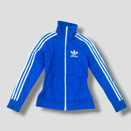 Adidas vintage blue track jacket trainingsjacke retro damen