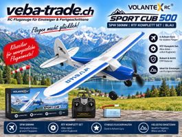 Volantex Sport Cub, RTF 500mm mit Gyro, blau