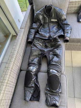 IXS Lederkombi Motorrad 2-Teiler Gr. EU52/US42 Schwarz