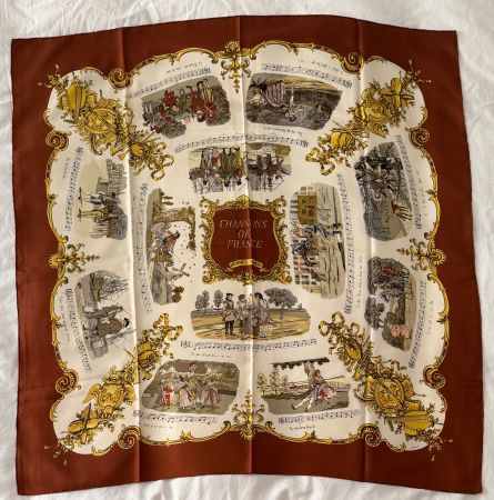 Carré Foulard Hermès 90x90 100% soie