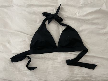 Schwarzes Bikini Top, Grösse 38 (Neckhalter)