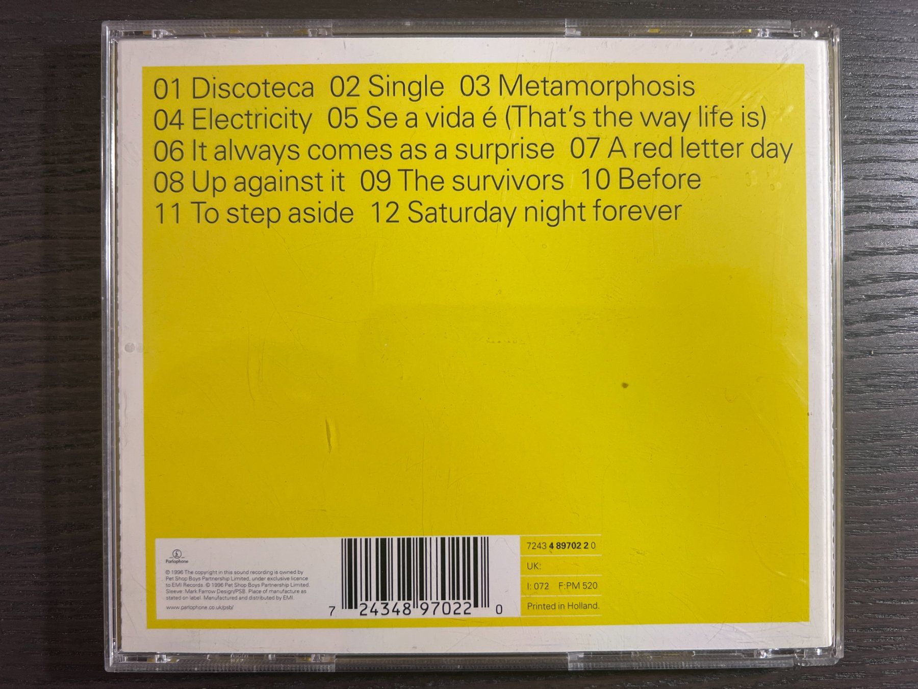 CDs: Pet Shop Boys - Bilingual – Gebraucht aus Zürich von MusikFreunde 1