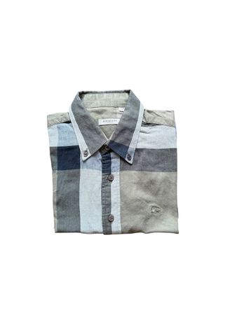 Chemise Burberry à carreaux vert olive taille M