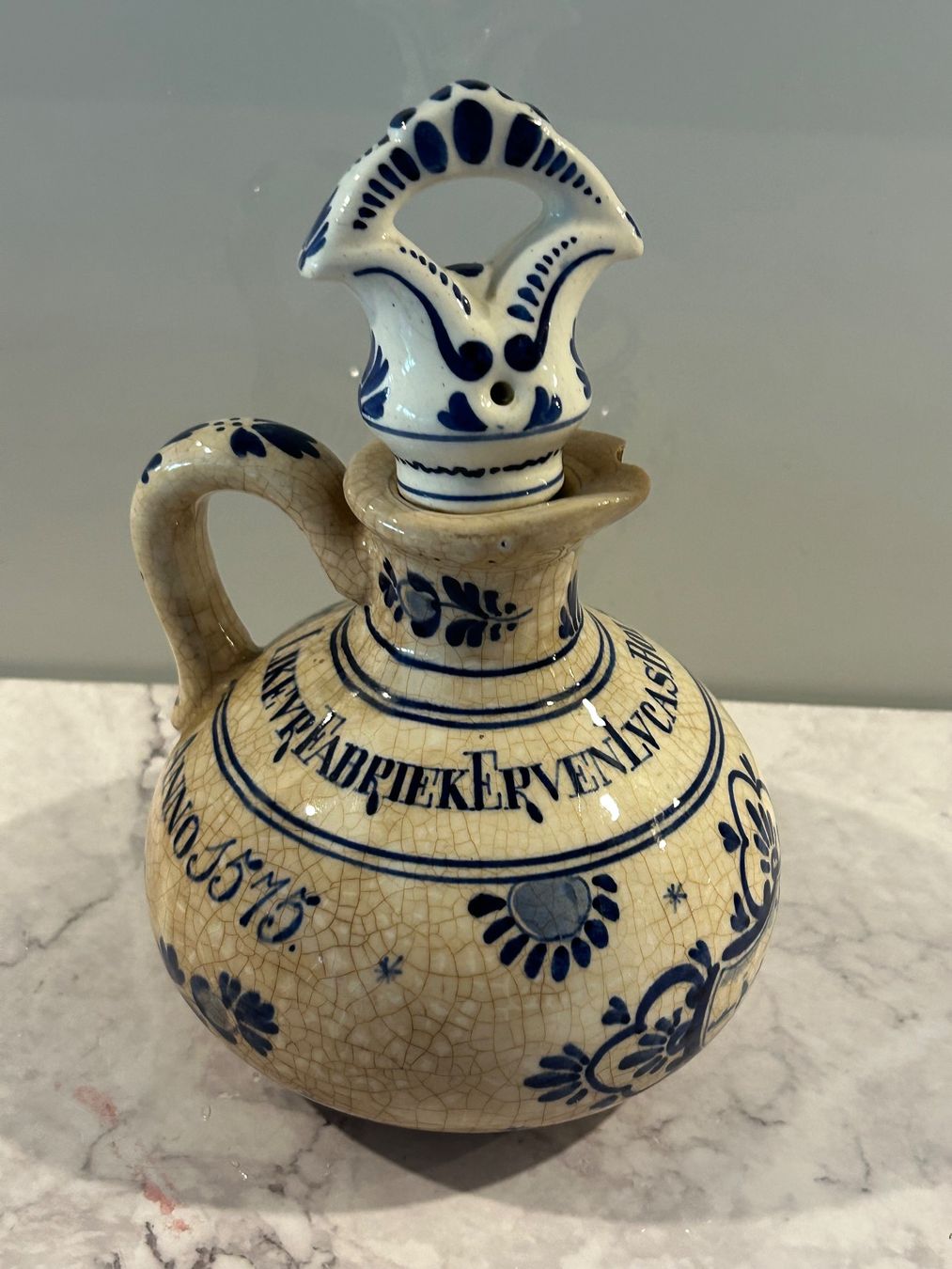 Caraffe: Delfter Flasche Genever-Krug Delft Krug – Usato da Basel venduto da toy_t8bb