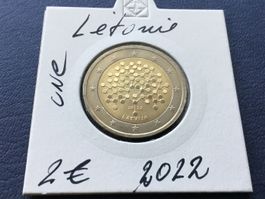 2 Euro Lettland 2022 Finanz , unzirkuliert