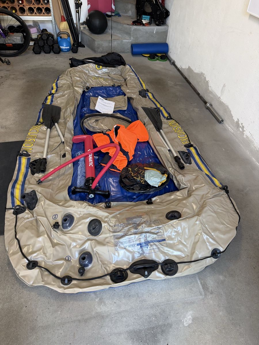 Boote: Intex Excursion 4 Gummiboot – Gebraucht aus Illnau von Mgery