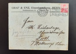 Couvert Graf & Enz Bern 1914