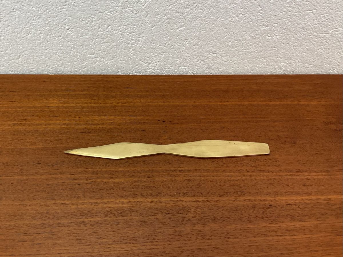 Altro materiale per ufficio: Vintage Messing Brieföffner mid century Messingbrieföffner – Usato da Zürich venduto da Vintagewiesel