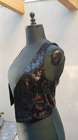 ZADIG ET VOLTAIRE gilet à sequins, taille 36