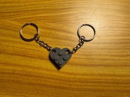 Schlüsselanhänger Herz ❤️ Glücksbringer Valentinstag Lego