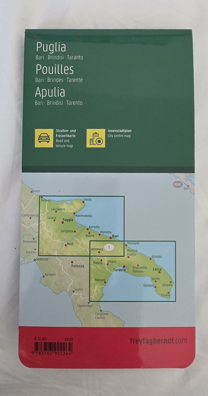 Landkarten & Atlanten: Apulien - Strassen- und Freizeitkarte – Neu (gemäss Beschreibung) aus Maisprach von patrugi 1