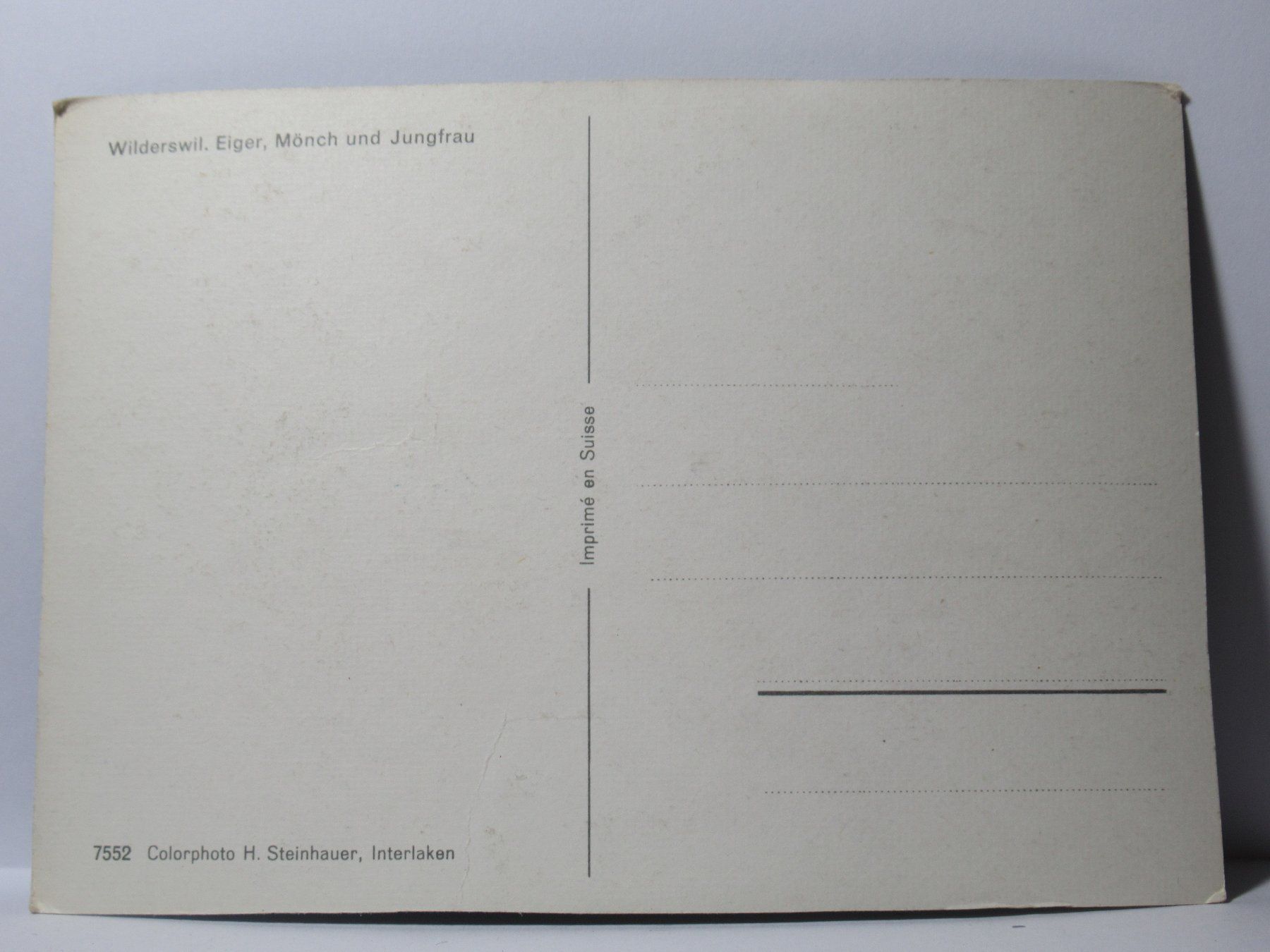 Ansichtskarten: Wilderswil , Eiger , Mönch Und Jungfrau – Neu (gemäss Beschreibung) aus Grenchen von Bluemchen1900 1