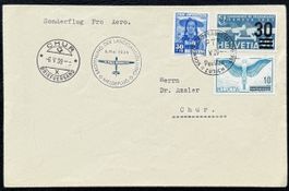 Schweiz 1939 - Sonderflug Pro Aero, Meldeflug Chur 6.5.1939