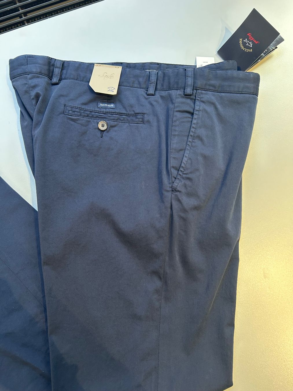 Paul & Shark Pantaloni: Paul & Shark Hose softtouch navy, Gr. 56, neu – Nuovo e nell'imballaggio originale da Glattpark(Opfikon) venduto da Cmberger