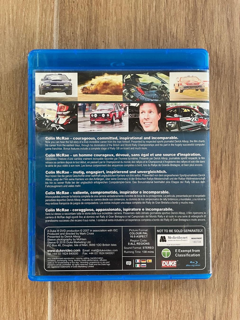 Tutti i DVDs: Blu-Ray Colin McRae - Rally Legend – Usato da Lonay venduto da steve.paquier 1