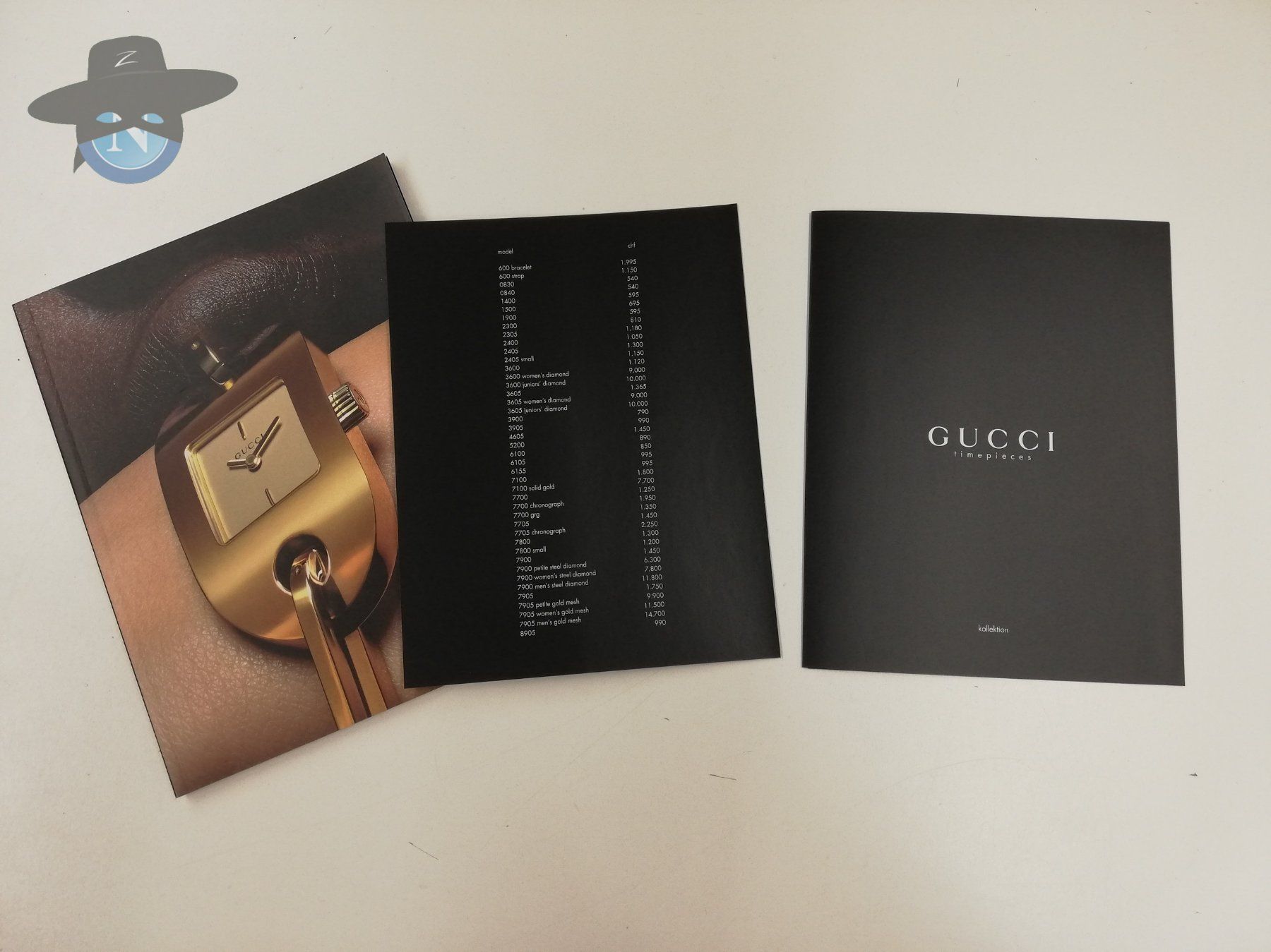Gucci Documenti: Gucci Uhren Prospekt inkl. Preisliste / – Usato da St. Gallen venduto da zorro_dc 4