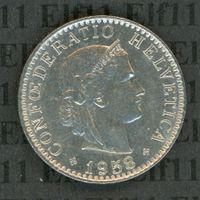 CHF___0.20 1958 unz-stgl 20 Rappen
