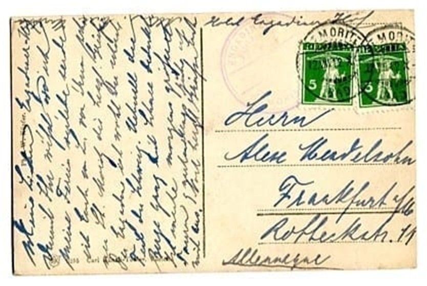 Cartes postales: St. Moritz mit Piz della Margna – D'occasion à Ottikon b.Kemptth. par Neptun1974 1
