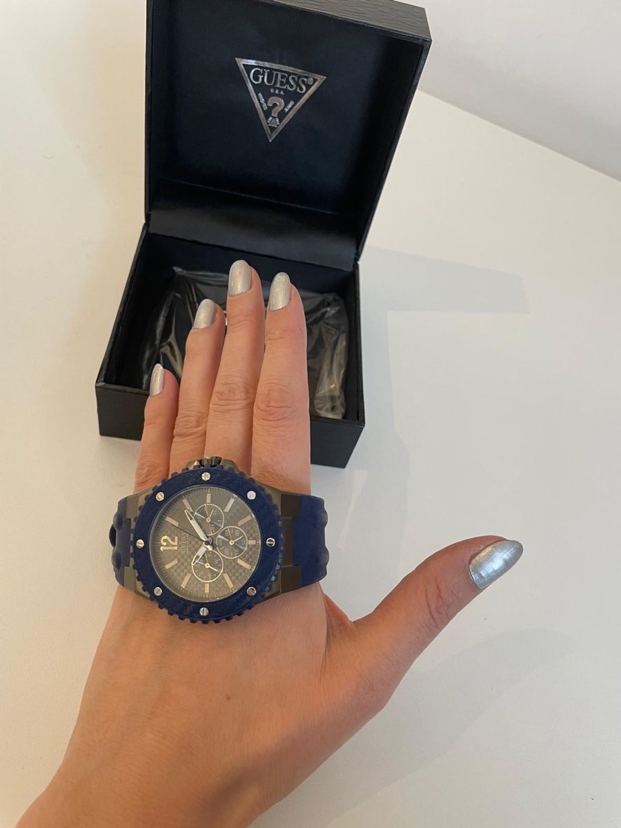 Guess Uhren: Guess Herrenuhr Chronograph Blau mit Box – Neu und originalverpackt aus Basel von Ch2005 5