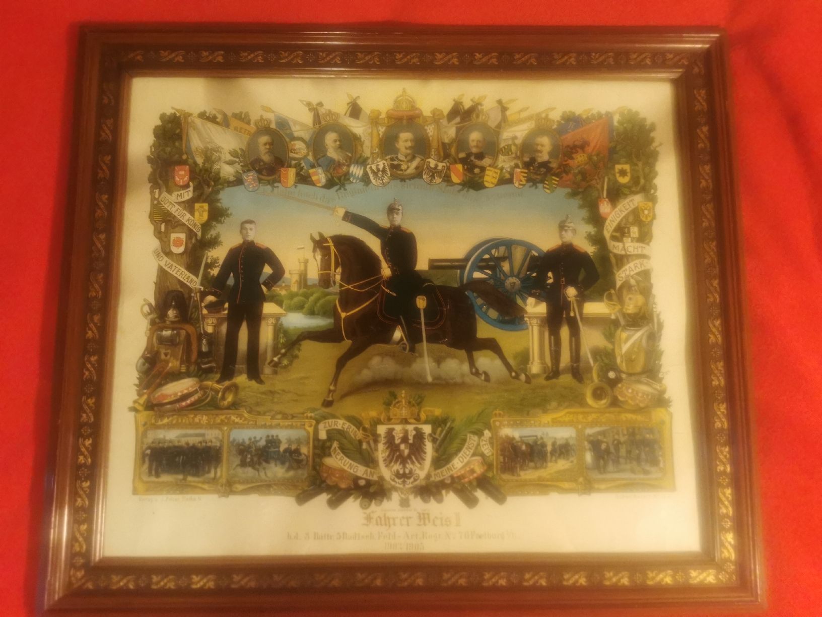 Poster & Bilder: Historisches Erinnerungs Bild eines Feld Atteleristen 1905 – Gebraucht aus Mellingen von fra_g7y8 4