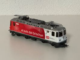 Rhb Bemo 1258 173 H0m Ge 4/4 II 633 RTR, neuwertig, sehr rar