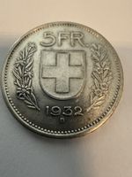 5 Franken 1932 B Silber – Schweiz – Helvetia – Original – 83