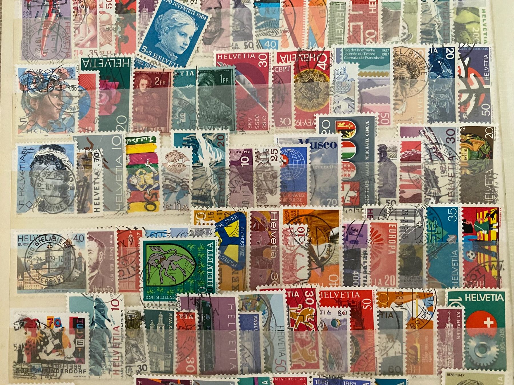 Alle Briefmarken: Schweizer Briefmarken, 120 stuck – Gebraucht aus matten b. interlaken von jfran17 2