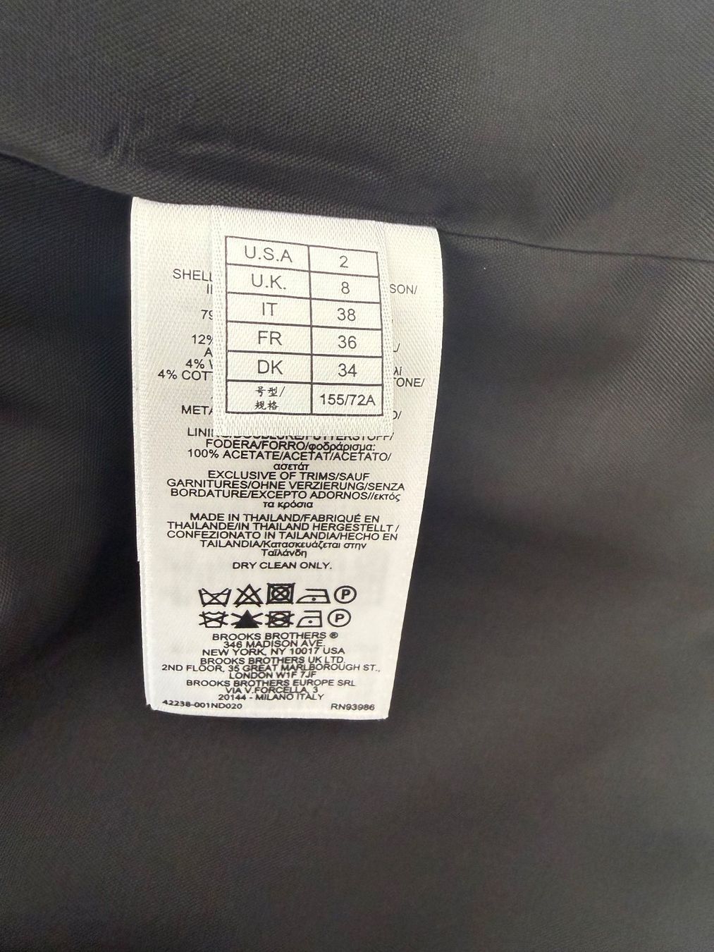 Anzüge & Kostüme: Twin-Set Brooks Brothers neu, US Grösse 2 – Neu und originalverpackt aus Zürich von hen_jf9p 4