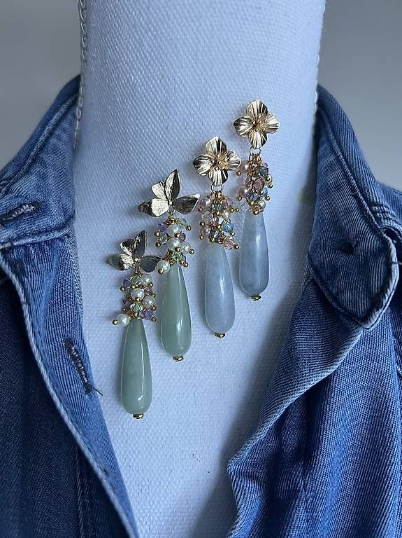 Boucles d'oreille: Ohrringe Swarovski Steinperlen  – D'occasion à Buchs SG par jco_st8t