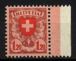 1924, Wappenmuster, 164, gewöhnliches glattes Papier, 40.–**