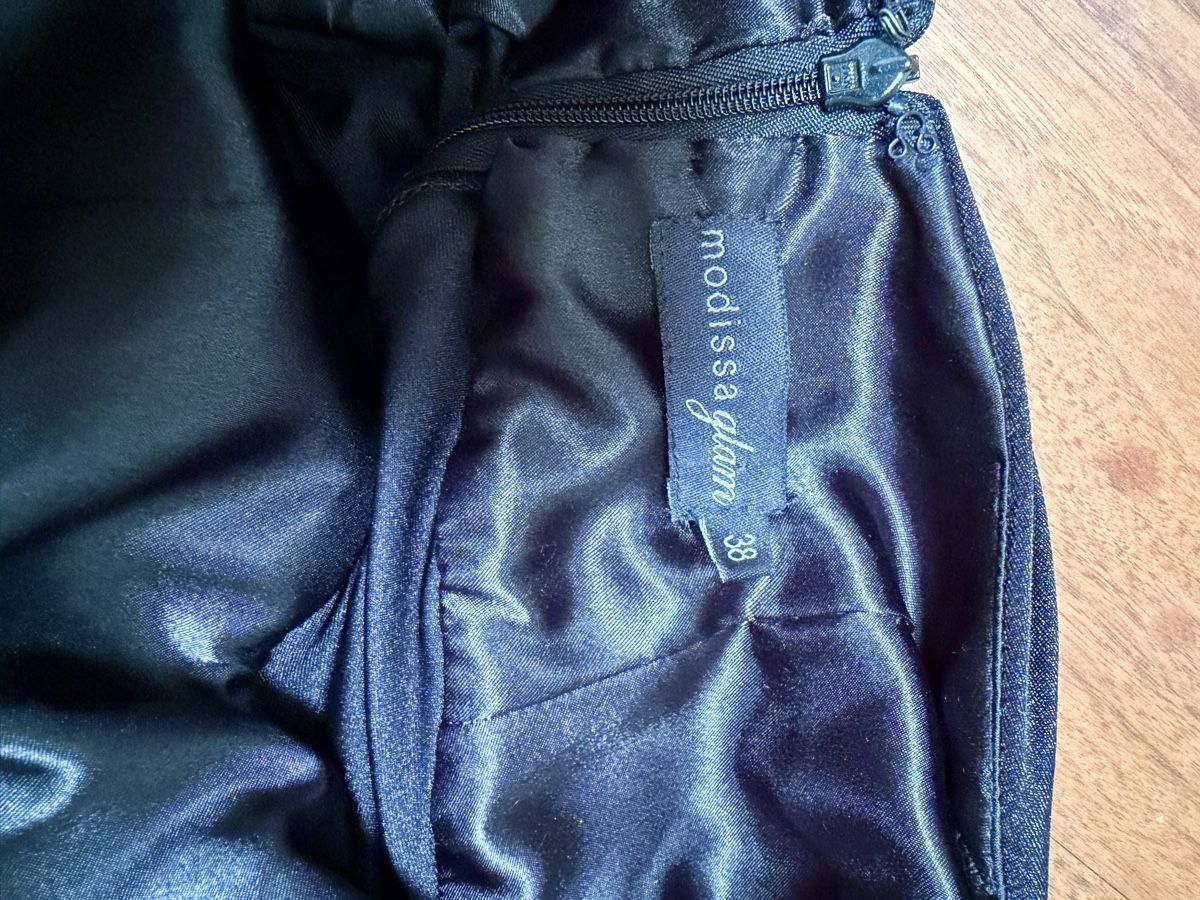 Vestiti: Elegantes, schwarzes modissa Abendkleid mit Strass – Nuovo (secondo la descrizione) da Wettswil venduto da Elsol 2